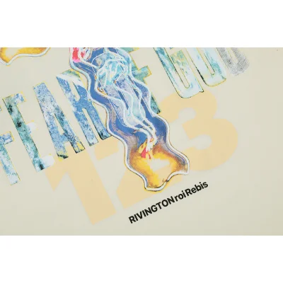 Лонгслив Rrr123 X Fear Of God With Logo "Beige" фото № 4