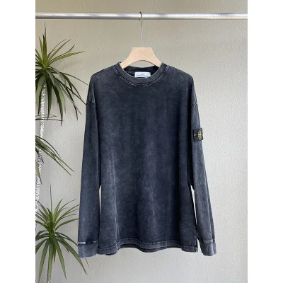 Лонгслив Stone Island With A Rectangular Stripe "Black" фото № 4