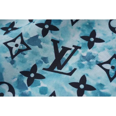 Шорты Louis Vuitton Logo Symbols "Blue" фото № 3