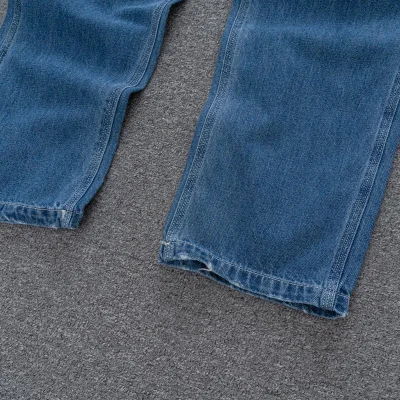 Джинсовый Комбинезон Carhartt With Logo "Blue" фото № 7