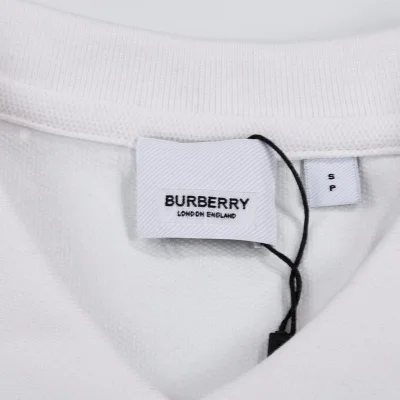 Поло Burberry With Beautiful Text Logo "White" фото № 6