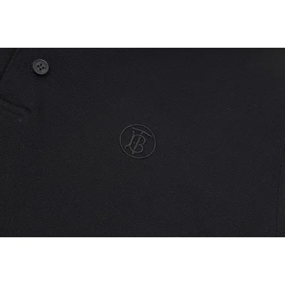 Поло Burberry Small Round Monogram Logo "Black" фото № 6