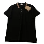 Поло Burberry With A Logo Stamp "Black"