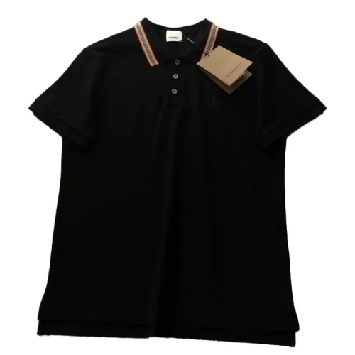 Поло Burberry With A Logo Stamp "Black"