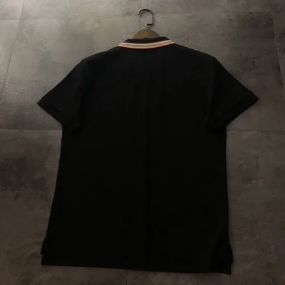 Поло Burberry With A Logo Stamp "Black" фото № 3