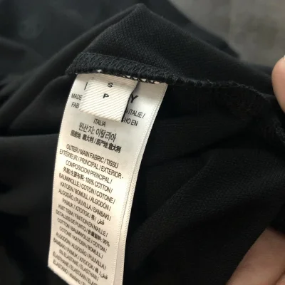 Поло Burberry With A Logo Stamp "Black" фото № 4