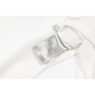 Поло Dior With Bee Embroidery "White" фото № 5