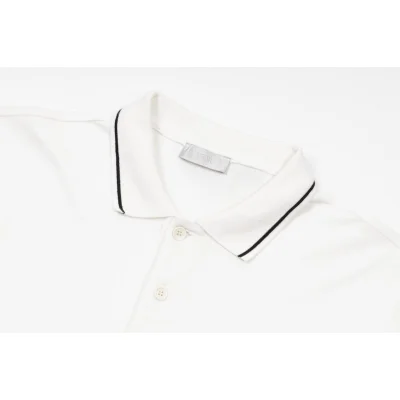 Поло Dior With Bee Embroidery "White" фото № 6