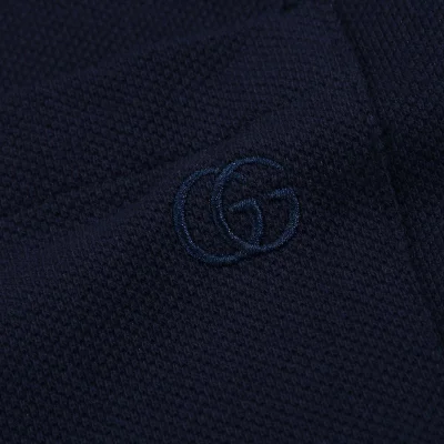 Поло Gucci Bright Collar "Blue/Black" фото № 8