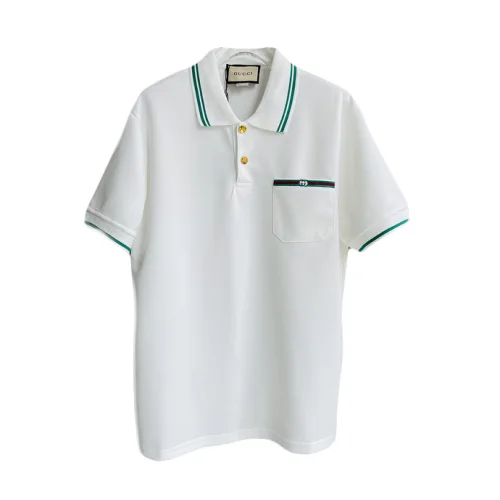 Поло Gucci Gold Buttons "White"
