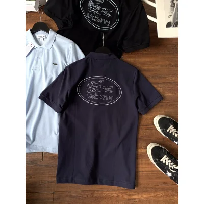 Футболка Lacoste Embroider Logos "Black" фото № 2