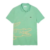 Поло Lacoste Half Logo "Turquoise"