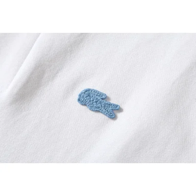 Поло Lacoste Solid Color With Logo "White" фото № 8