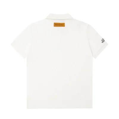 Поло Louis Vuitton With An Inscription-Logo On The Sleeve "White" фото № 6