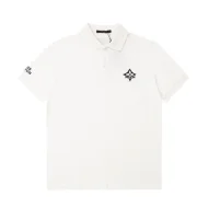 Поло Louis Vuitton With An Inscription-Logo On The Sleeve "White"