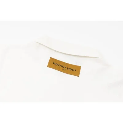 Поло Louis Vuitton With An Inscription-Logo On The Sleeve "White" фото № 8