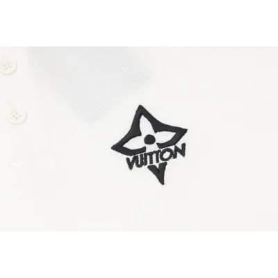 Поло Louis Vuitton With An Inscription-Logo On The Sleeve "White" фото № 7