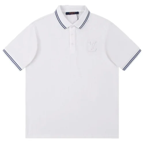 Поло Louis Vuitton With Blue Stripes "White"