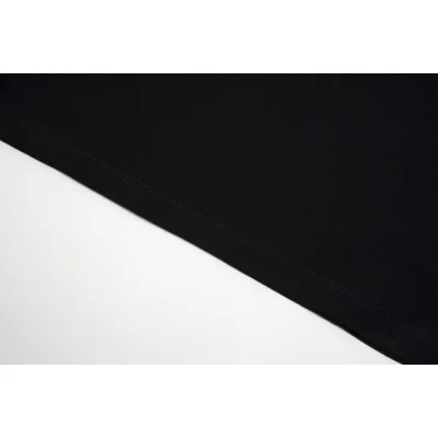 Поло Moncler With Stripes And Logo On The Left "Black" фото № 4