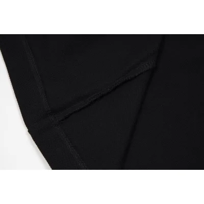 Поло Moncler With Stripes And Logo On The Left "Black" фото № 6