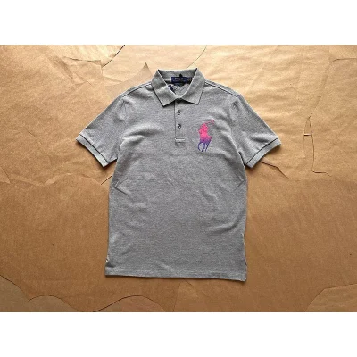 Поло Ralph Lauren With Color Logo "Gray" фото № 2 Поло Ralph Lauren With Color Logo "Gray" фото № 2