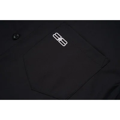 Рубашка Balenciaga Big Back Logo And Small Front Logo "Black" фото № 5