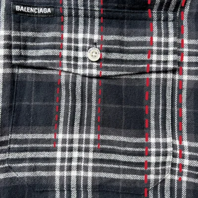 Рубашка Balenciaga With T-Shirt Style Two In One "Black/Gray" фото № 2