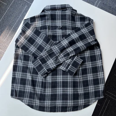 Рубашка Balenciaga With T-Shirt Style Two In One "Black/Gray" фото № 5