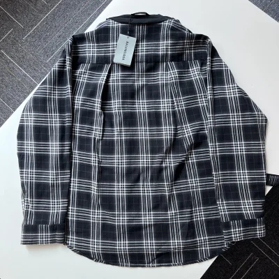 Рубашка Balenciaga With T-Shirt Style Two In One "Black/Gray" фото № 8