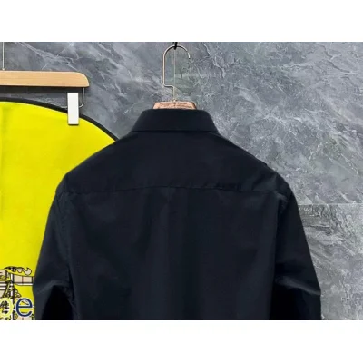 Рубашка Burberry Frontside Brown Stripe Logo London England "Black" фото № 5 Рубашка Burberry Frontside Brown Stripe Logo London England "Black" фото № 5