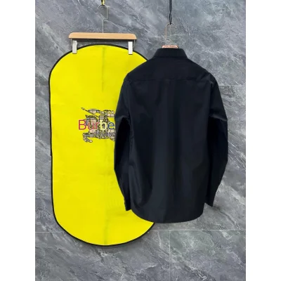 Рубашка Burberry Frontside Brown Stripe Logo London England "Black" фото № 4 Рубашка Burberry Frontside Brown Stripe Logo London England "Black" фото № 4