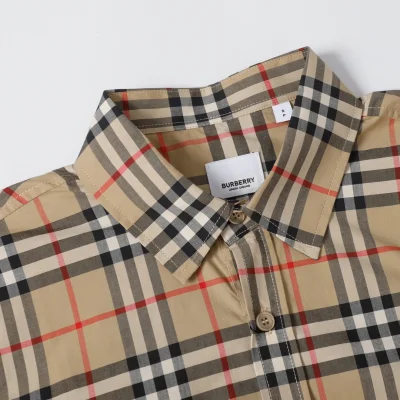 Рубашка Burberry Checkered Pattern "Brown" фото № 3