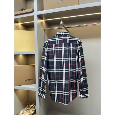 Рубашка Burberry Allsides Print Horizontal And Vertical Colorful Lines "Black" фото № 6