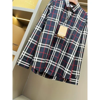 Рубашка Burberry Allsides Print Horizontal And Vertical Colorful Lines "Black" фото № 5