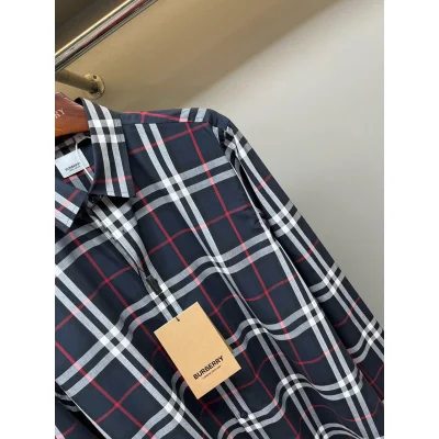 Рубашка Burberry Allsides Print Horizontal And Vertical Colorful Lines "Black" фото № 4