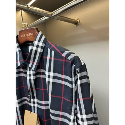 Рубашка Burberry Allsides Print Horizontal And Vertical Colorful Lines "Black" фото № 3