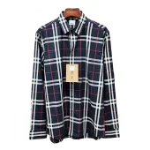 Рубашка Burberry Allsides Print Horizontal And Vertical Colorful Lines "Black"