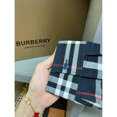 Рубашка Burberry Allsides Print Horizontal And Vertical Colorful Lines "Black" фото № 8