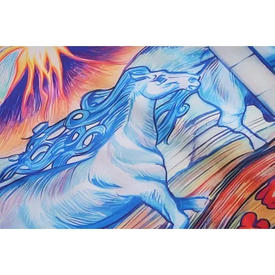 Рубашка Casablanca Running Of Blue Horses "Pink, Blue" фото № 5 Рубашка Casablanca Running Of Blue Horses "Pink, Blue" фото № 5