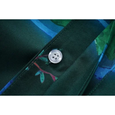 Рубашка Casablanca Islands And Volcano "Green" фото № 5 Рубашка Casablanca Islands And Volcano "Green" фото № 5