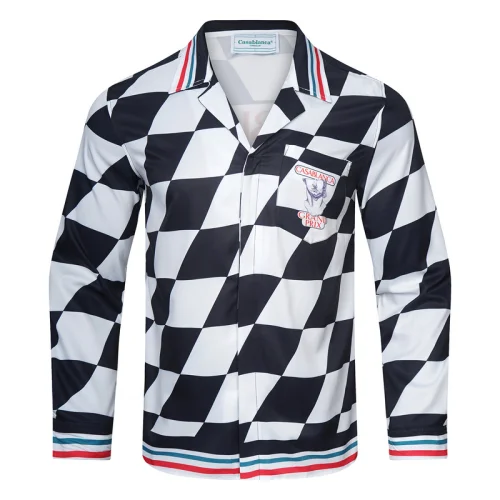 Рубашка Casablanca Chess Field "Black/White"