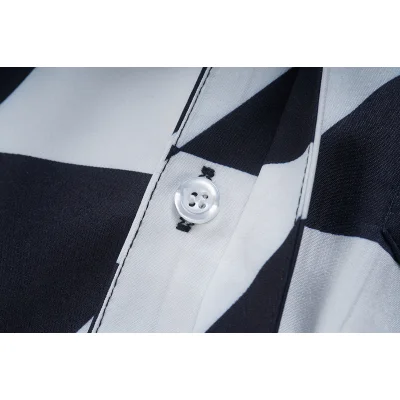 Рубашка Casablanca Chess Field "Black/White" фото № 6