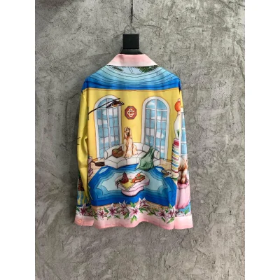 Рубашка Casablanca Dog On The Sofa Windows "Yellow" фото № 6