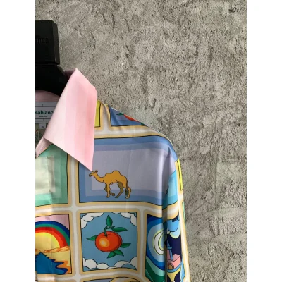 Рубашка Casablanca Laurel Green Hearts White Horse "Yellow" фото № 8