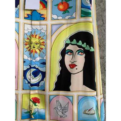 Рубашка Casablanca Laurel Green Hearts White Horse "Yellow" фото № 7