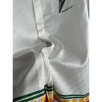 Рубашка Casablanca Frontside Print White Column "White" фото № 5