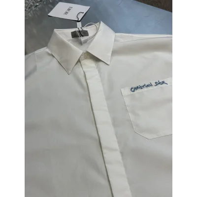 Рубашка Christian Dior Small Logo On Pocket "White" фото № 7
