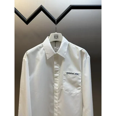 Рубашка Christian Dior Small Logo On Pocket "White" фото № 2