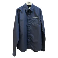 Рубашка Christian Dior White Logotype Couture "Blue"