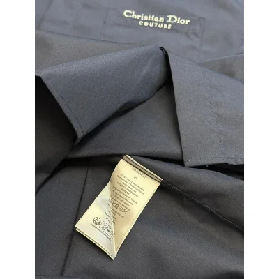 Рубашка Christian Dior White Logotype Couture "Blue" фото № 6